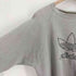 アディダス adidas 90S USA製 トレフォイルロゴ 刺繍 裏起毛 ポリコットン ラグランスリーブ クルーネック スウェット メンズ import:L